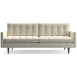 Crate & Barrel Petrie Midcentury Sofa – Jonas Caulk (Beige Fabric, Professionally Cleaned)