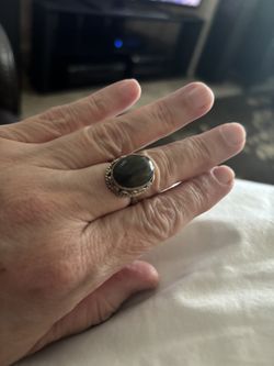Blue Flash Labradorite Sterling Silver Ring