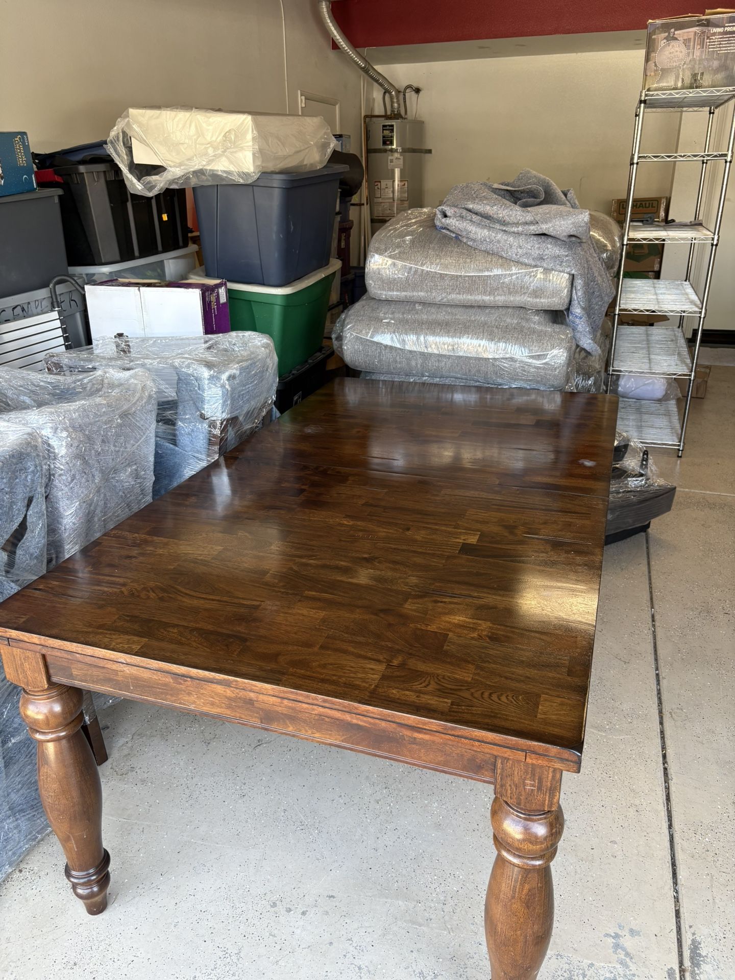 Solid Wood Dining Table & 6 Chairs