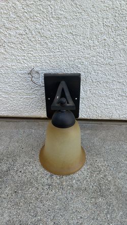 Black Wall Sconce with Frosted Glass Shade