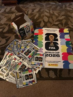 FIFA 2026 soccer sticker packs and book