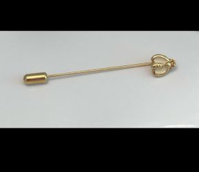 Gold Tone Enamel Bee Stick Pin