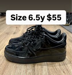 Nike Air Force one patant leather size 6.5y