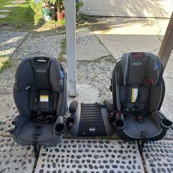 Graco Slim fit Car seat And Chicco Booster