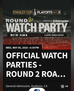 Game 2 Honda center watch party. 5/6/26Ducks vs Golden Knights