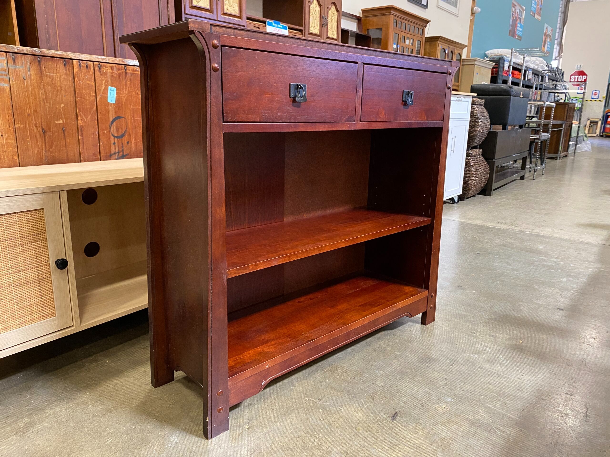 WYSER Wooden 2-Shelf Console Table