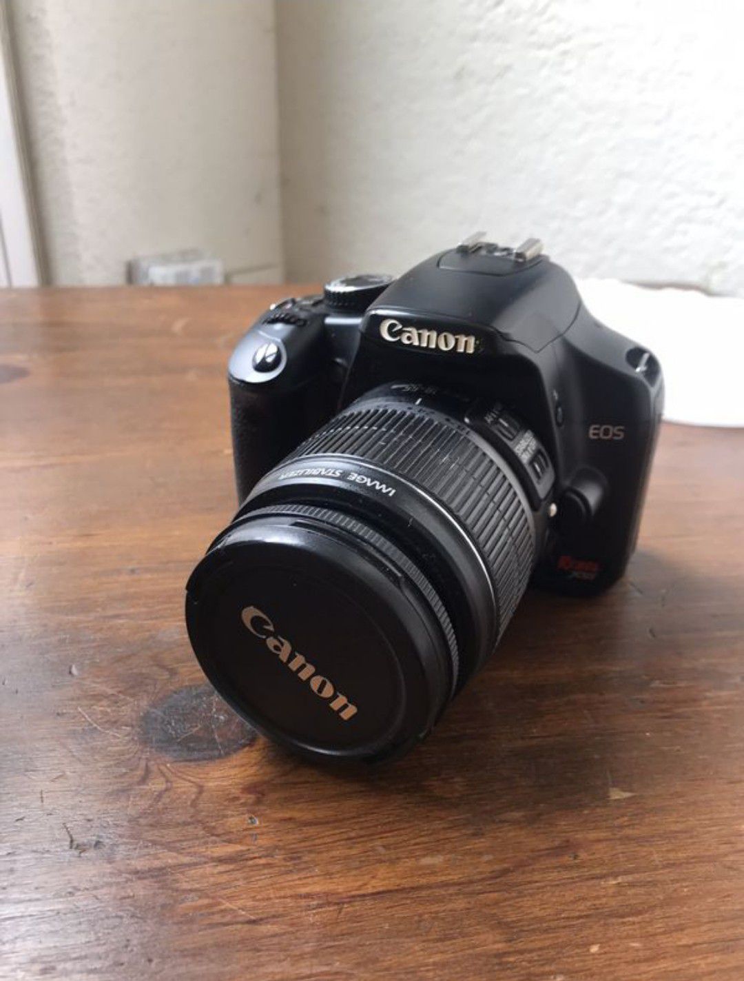 Canon rebel XSI DSLR Camera with Canon EFS 18-55 mm slr lense