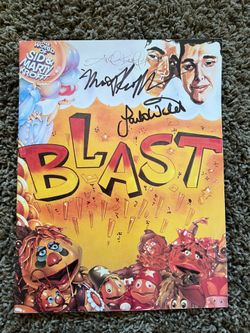Brochure autographed by Sid and Marty Krofft (and possibly Jack Wild)
