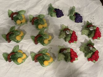 Ceramic Colorful Napkin Holders ( 12)