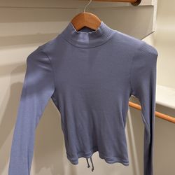 Free People Periwinkle Long Sleeve Top
