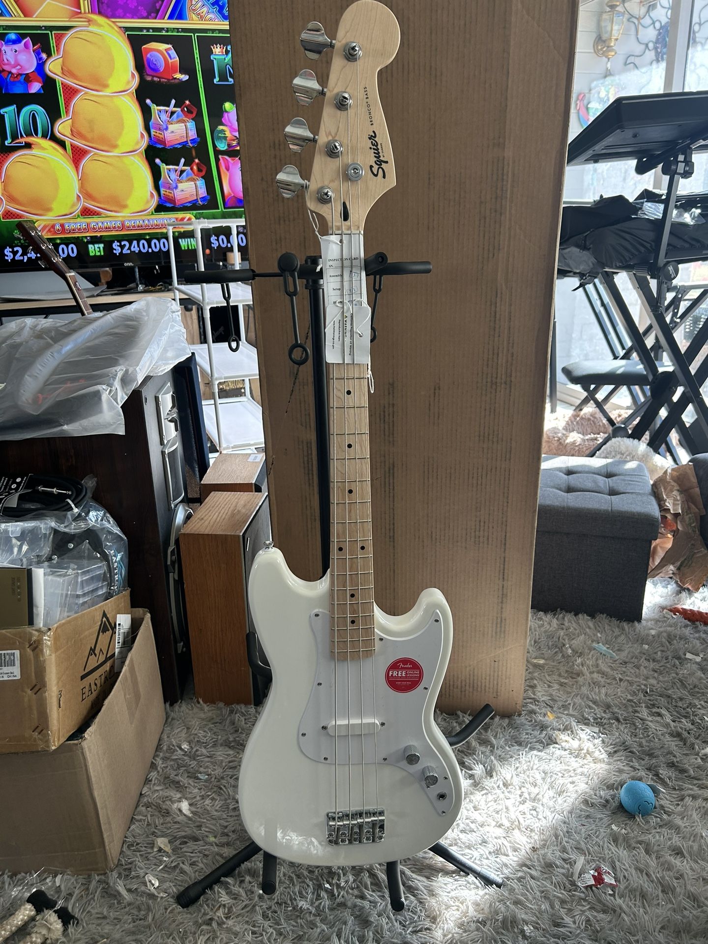Brand New Fender Squier  Bronco Bass Electric Guitar 