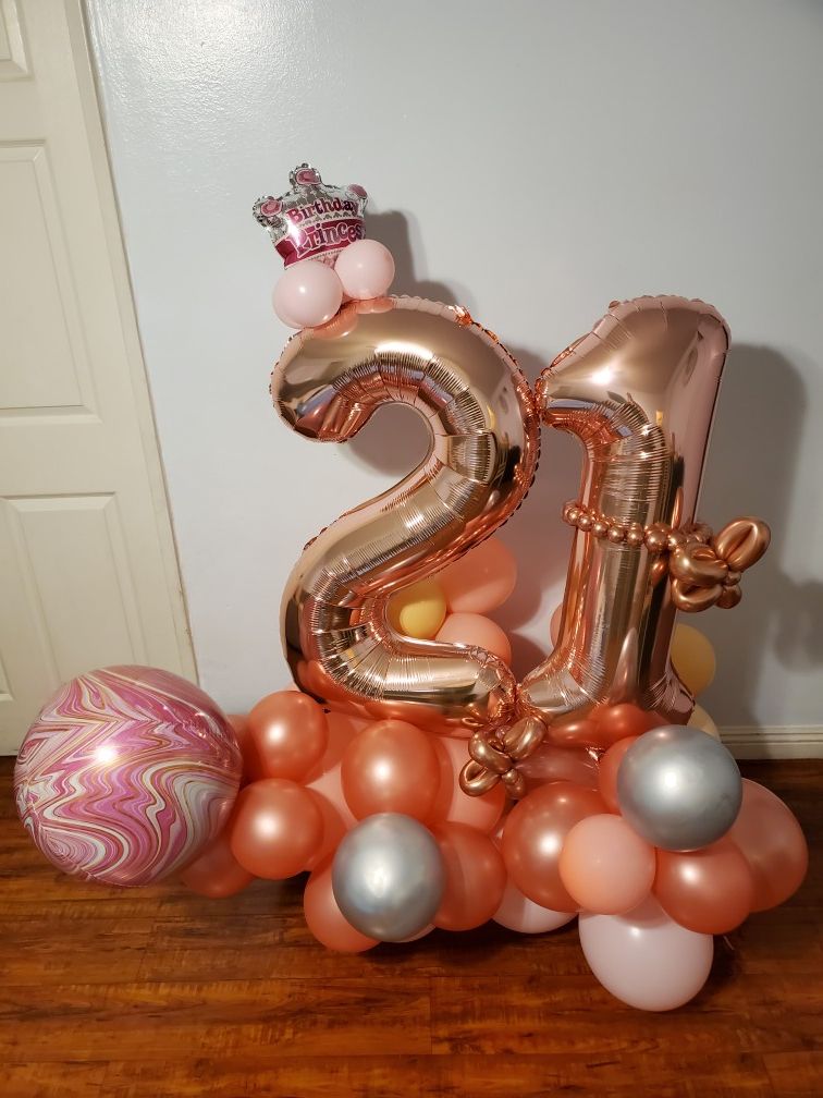 Balloons bouquet special for birthday graduation big numbers