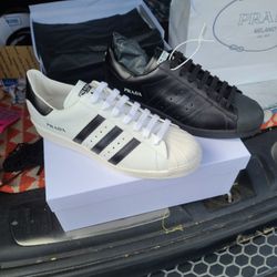 New Prada Adidas Superstar Sz 11.5 And 7.5