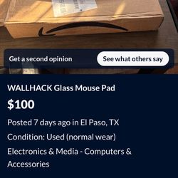 Wallhack Glass Gaming Mouse Pad