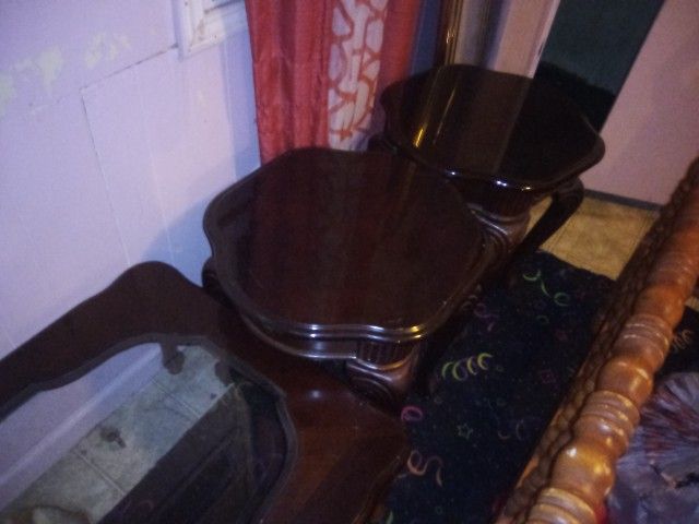 A Coffee Table And Two End Tables For Sale