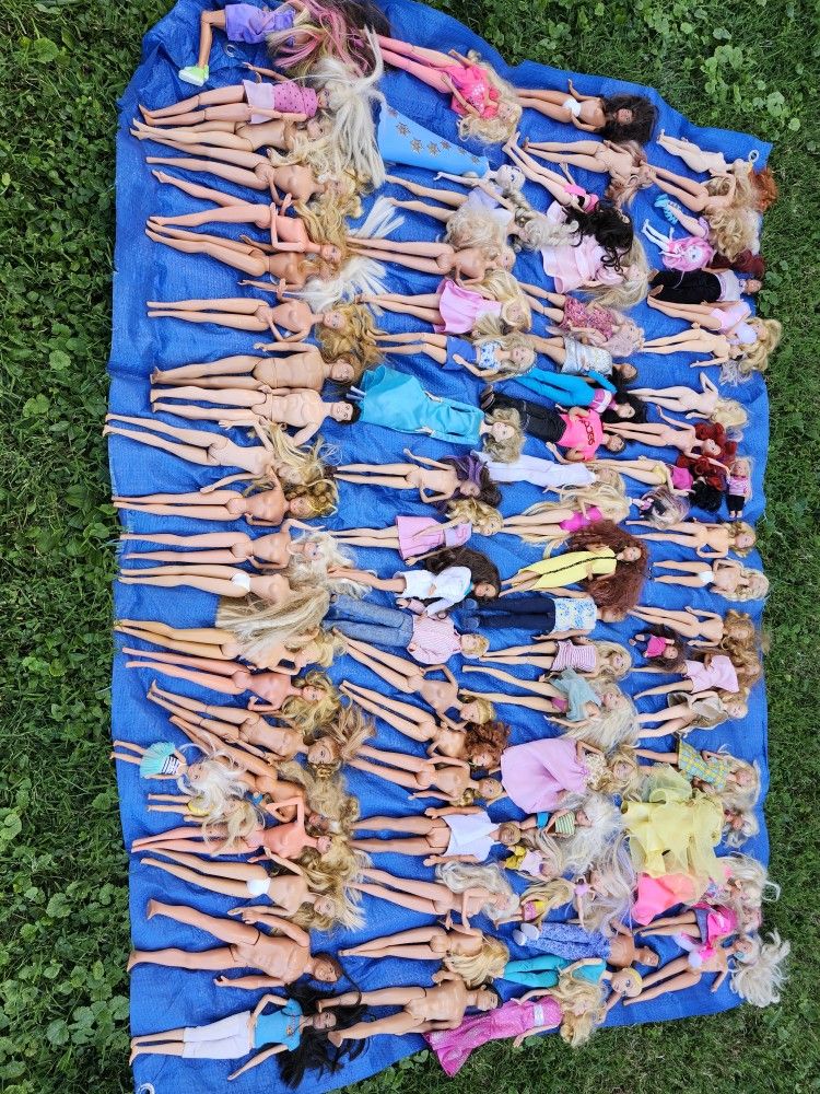 Barbie Dolls Huge Lot Of 78