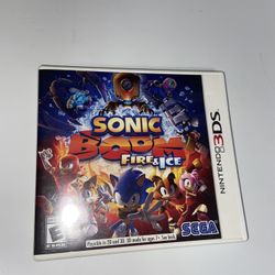 Sonic Boom Fire & Ice 3DS + Manual