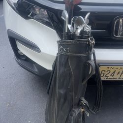 Golf Clubs Irons And 3 Woods Driver Many Golf Balls Included