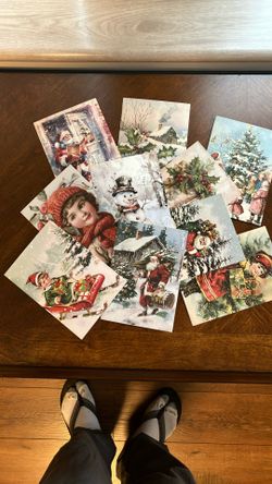 Vintage Style Christmas/New Year Postcards 