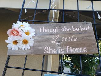 Girls rustic farmhouse sign