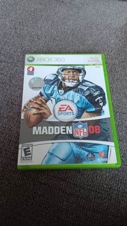 XBOX 360 NFL Madden 08 EA Sports Football Game