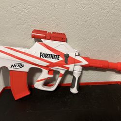 Nerf Fortnite B-AR Motorized Dart Blaster -- Fortnite Converge Wrap, Motorized 10-Dart Blasting, 10-Dart Clip, 10 Official Nerf Elite Darts