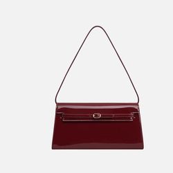 Red Patent Dark Cherry Shoulder Bag
