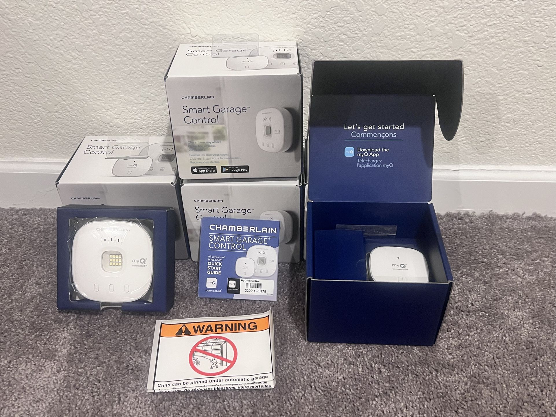 Brand New Chamberlain myQ Smart Garage Control – $25 Each