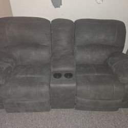 La-Z-Boy Reclining Loveseat with Console 