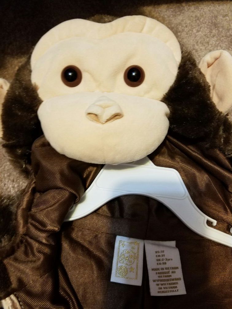 Curious George Halloween costume size 3t