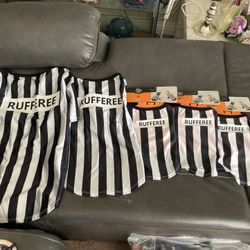Rufferee Dog Shirt Costume Size Xs, M & L