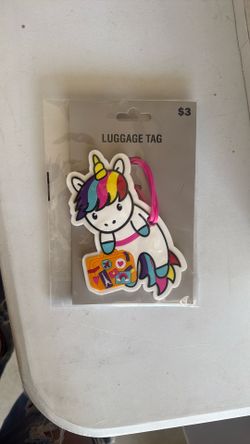 Unicorn Luggage Tag