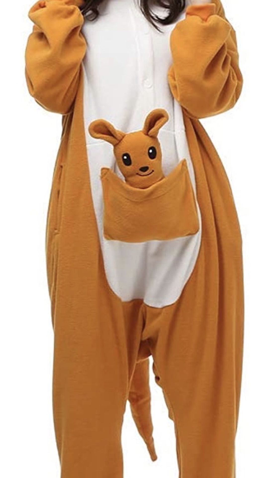 Plush Kangaroo Fleece Onesie PJs/Costume