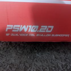 10 Inch Shallow 2 Ohm 500 Watts 1000 Watts Max 