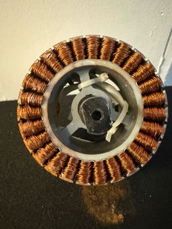Electric Motor Stator with Copper Windings