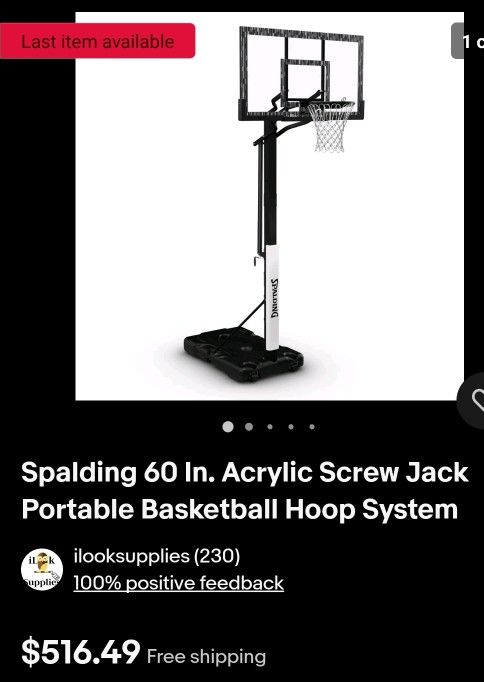 60" Basketball Hoop Sistem 