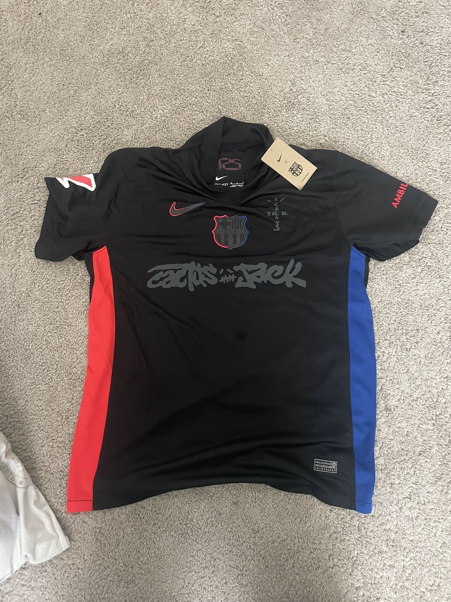 Black And Red Barcelona Jersey