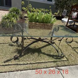 Living Room Glass Table