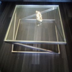 Square Glass Coffee Table 