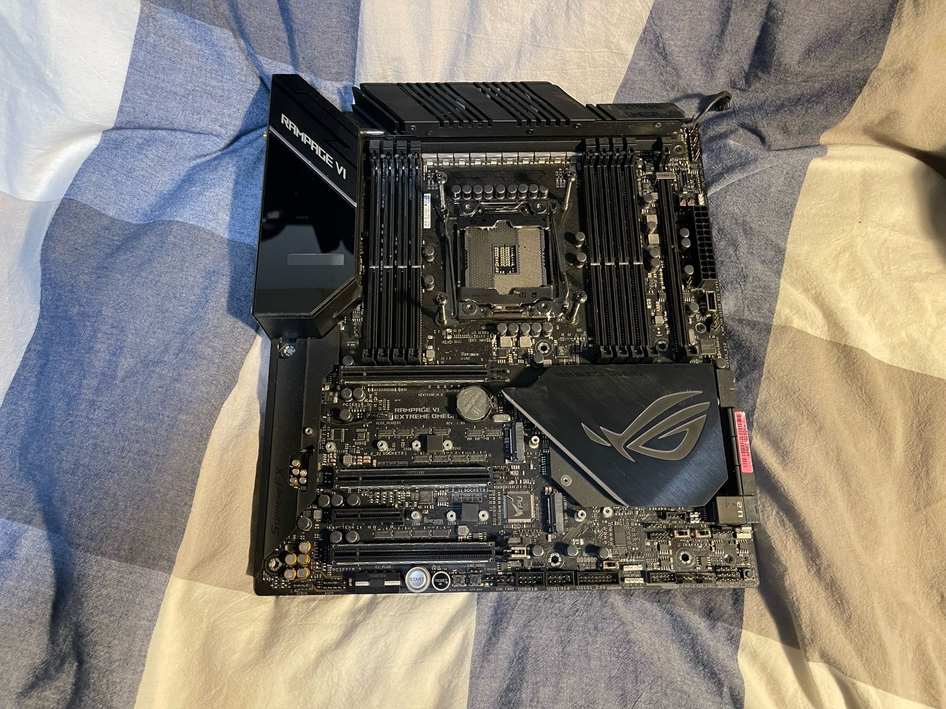 ASUS ROG RAMPAGE VI LGA 2066 Intel X299 MSRP $469 SATA 6Gb/s USB 3.1 Extended ATX Intel Motherboard