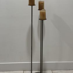 Brown Metal 3 Candle Holder  $15