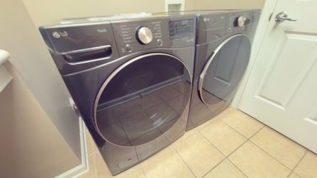 LG Smart Washer & Dryer Set + 3 Years of Allstate Coverage
