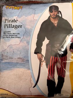 Spirit Pirate Pillager Adult Halloween Costume XXL