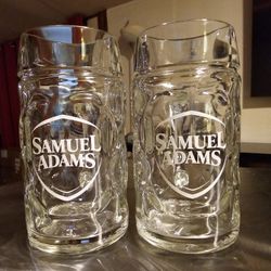 SET OF 6 OKTOBER FEST SAMUEL ADAMS BEER MUG & 1 GLASS -  $45 OBO FOR ALL 7