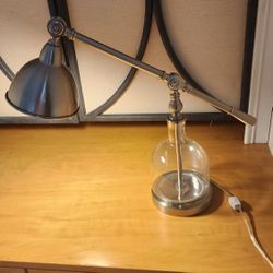 Adjustable Glass Base Desk Lamp