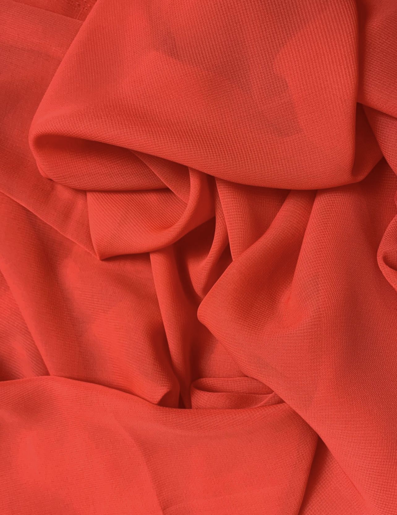 1 Extra Long Coral Chiffon Table Cloth