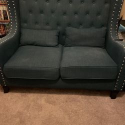 Vintage Teal Couch