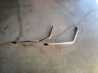 Harley softail drag pipes exhaust