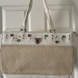 Women’s White Medium size Tote Bag 