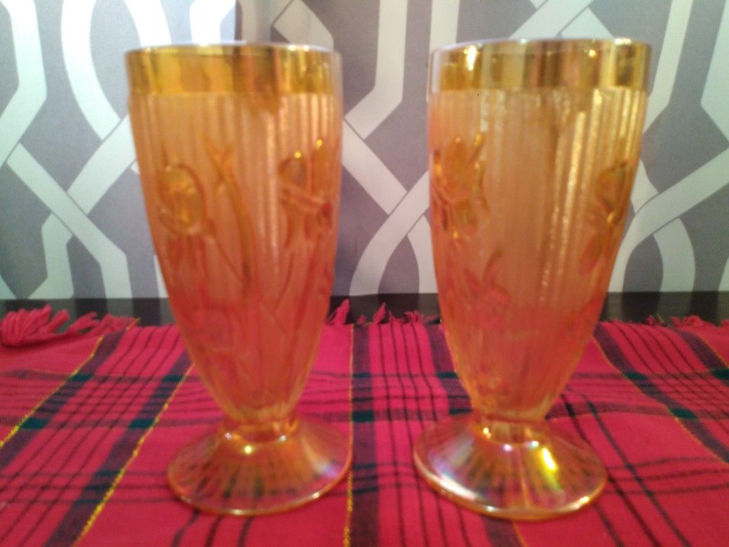 Vintage Marigold Glass